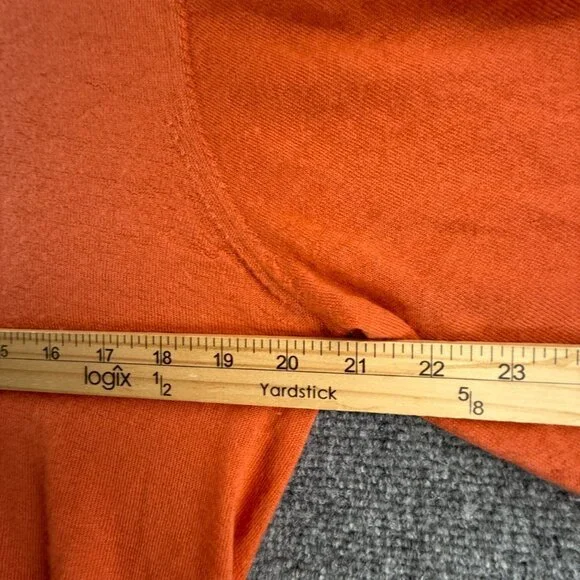 Sid Mashburn Orange V-Neck Sweater - Picture 7 of 14